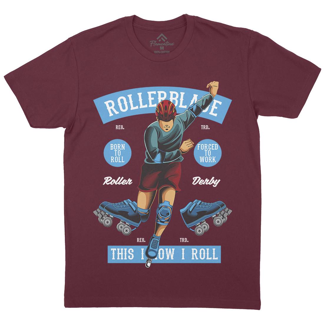 Rollerblade Mens Organic Crew Neck T-Shirt Skate C429