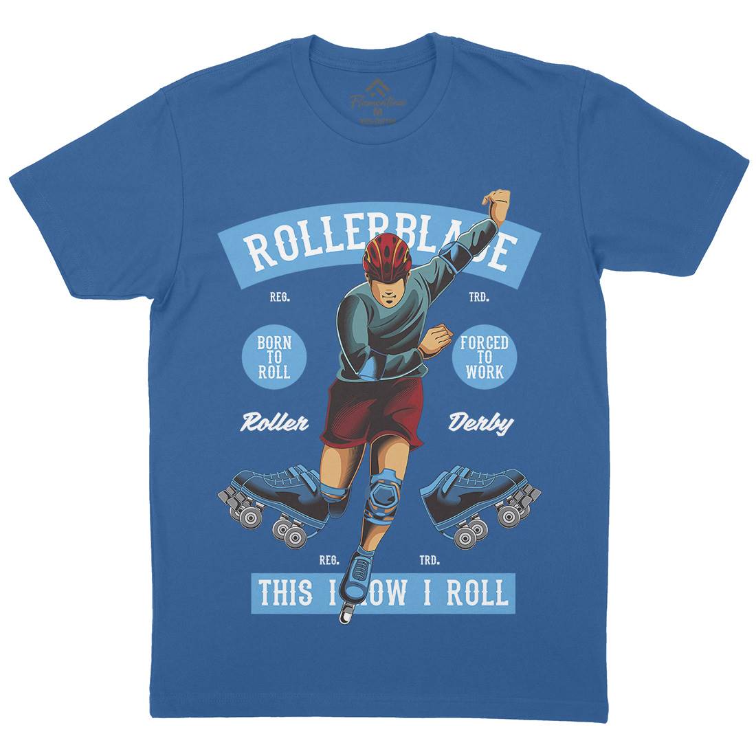 Rollerblade Mens Crew Neck T-Shirt Skate C429