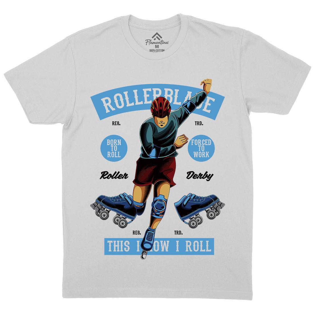 Rollerblade Mens Crew Neck T-Shirt Skate C429