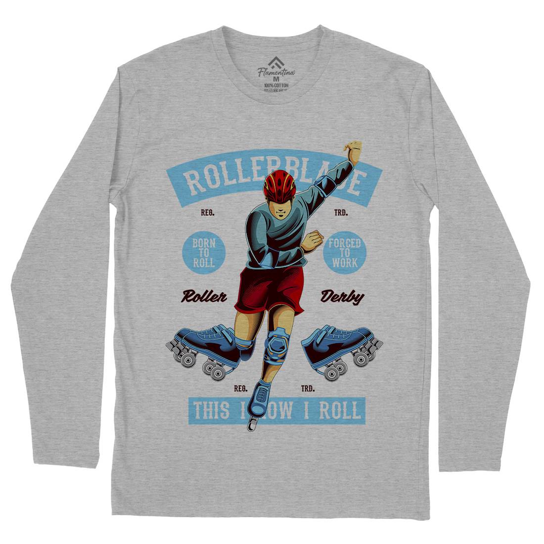 Rollerblade Mens Long Sleeve T-Shirt Skate C429
