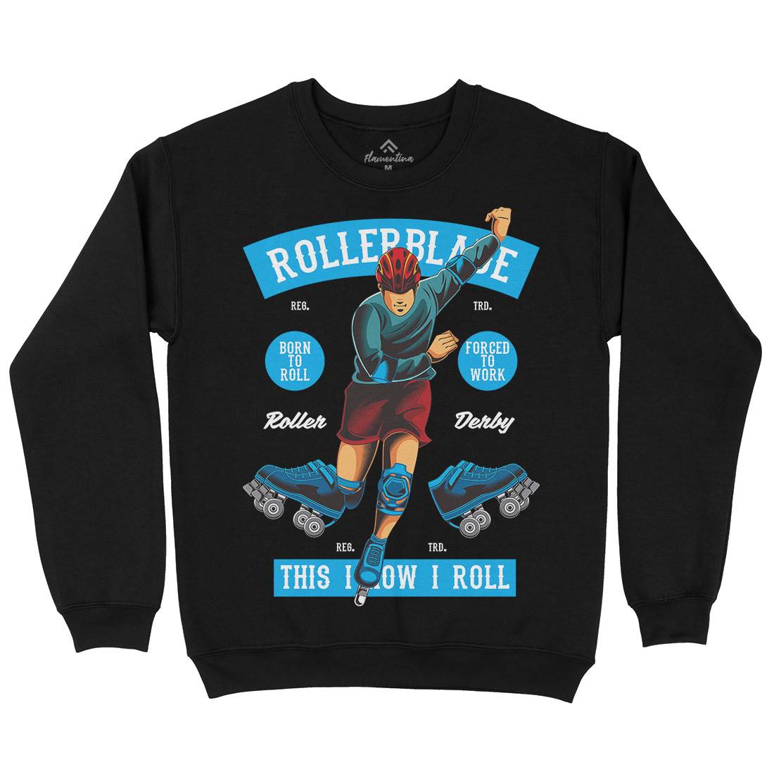 Rollerblade Mens Crew Neck Sweatshirt Skate C429