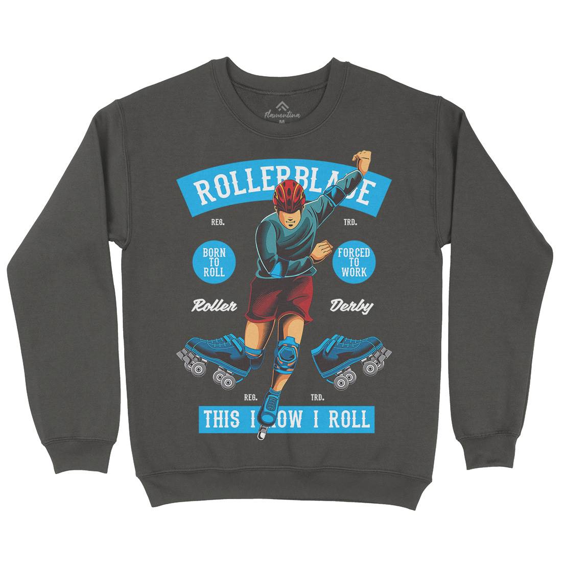 Rollerblade Kids Crew Neck Sweatshirt Skate C429