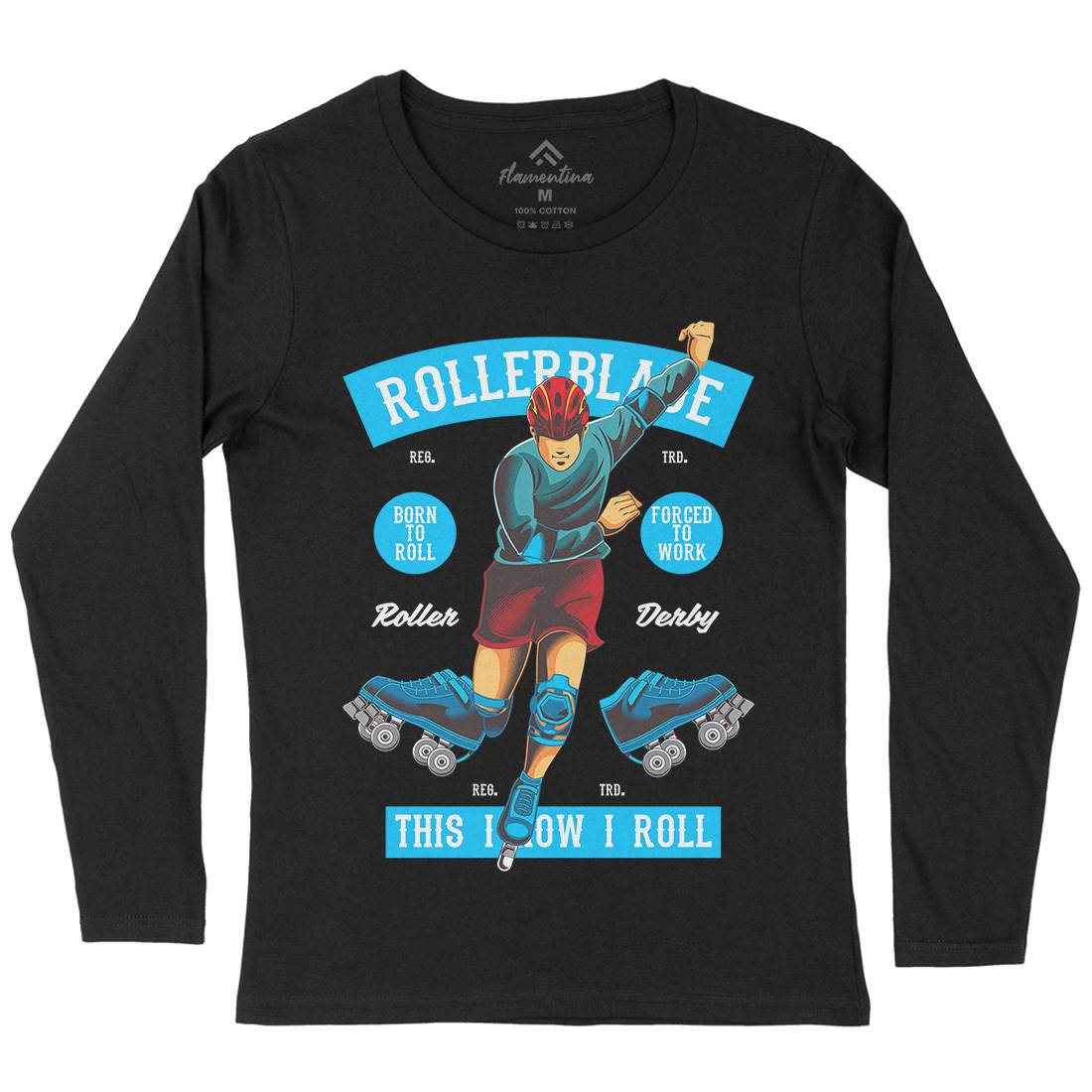 Rollerblade Womens Long Sleeve T-Shirt Skate C429