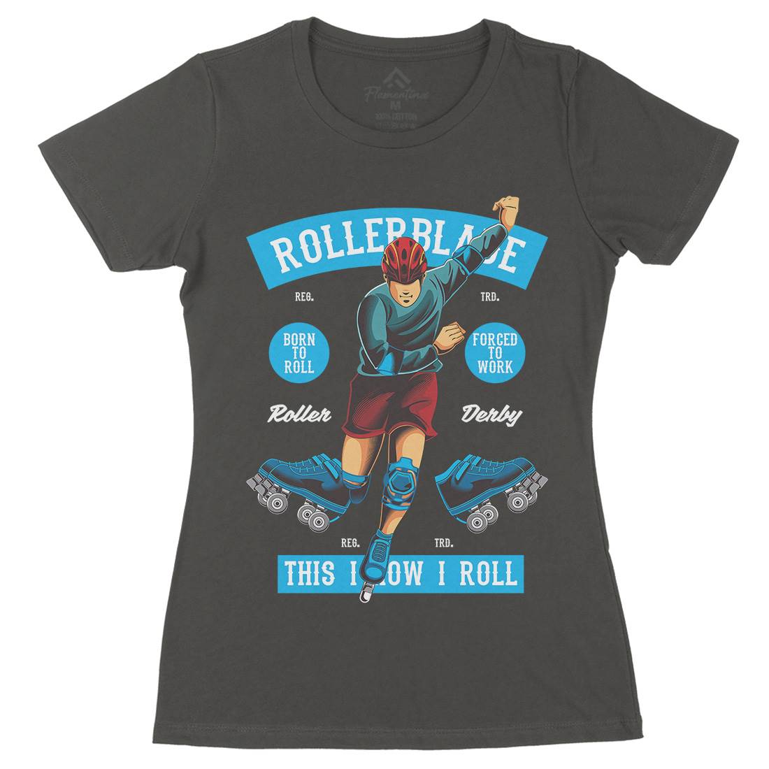 Rollerblade Womens Organic Crew Neck T-Shirt Skate C429