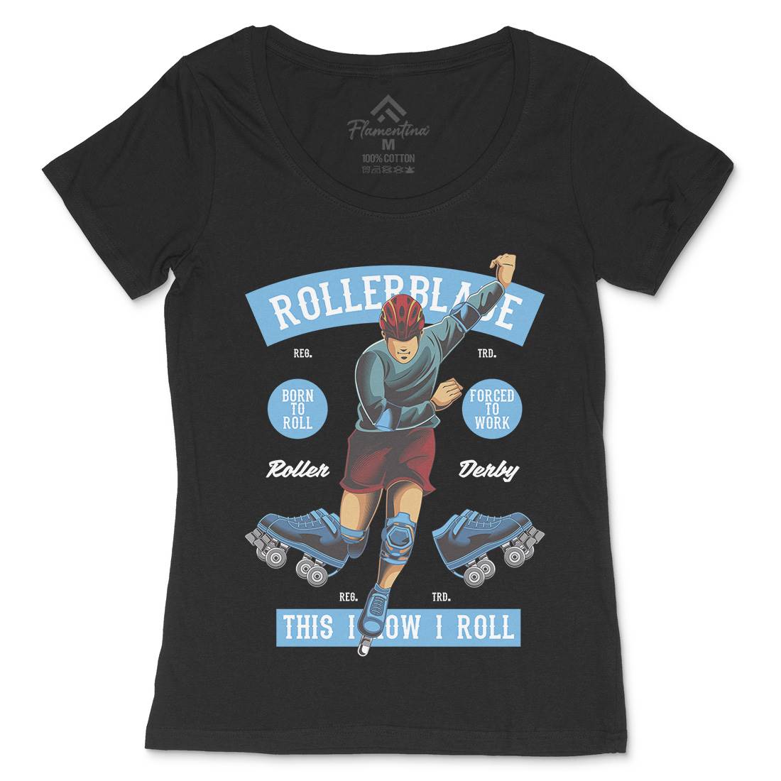 Rollerblade Womens Scoop Neck T-Shirt Skate C429