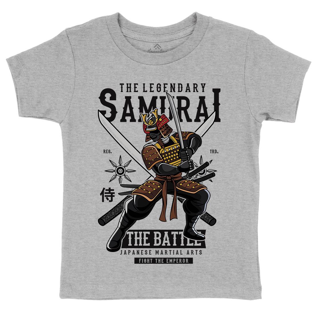 Samurai Kids Organic Crew Neck T-Shirt Warriors C430