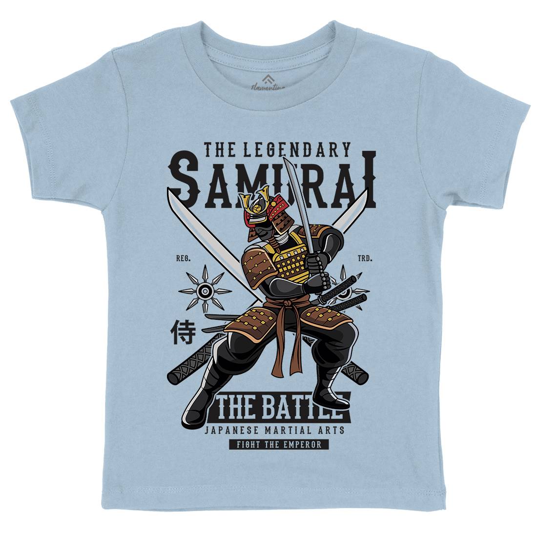 Samurai Kids Crew Neck T-Shirt Warriors C430