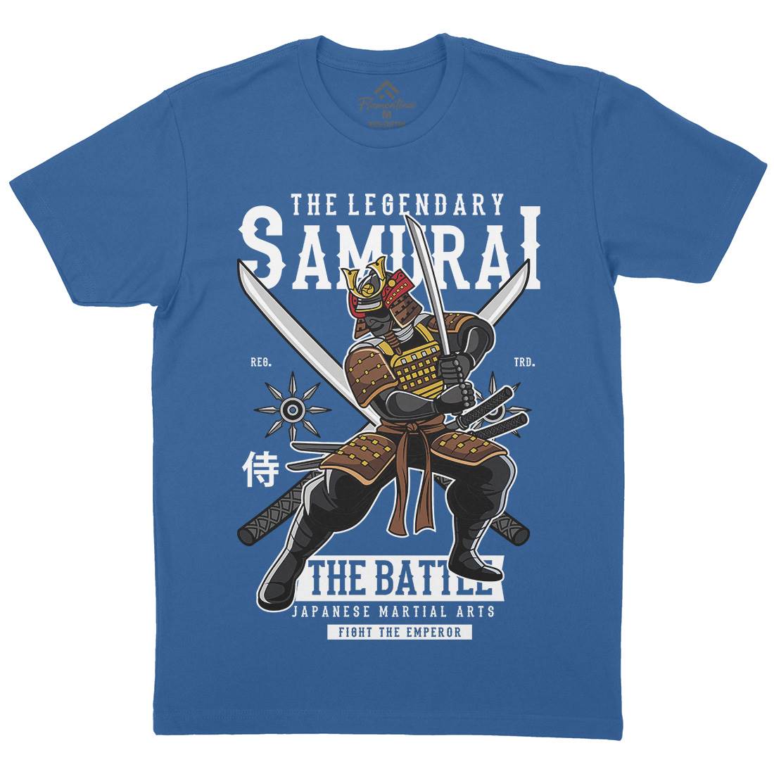 Samurai Mens Crew Neck T-Shirt Warriors C430