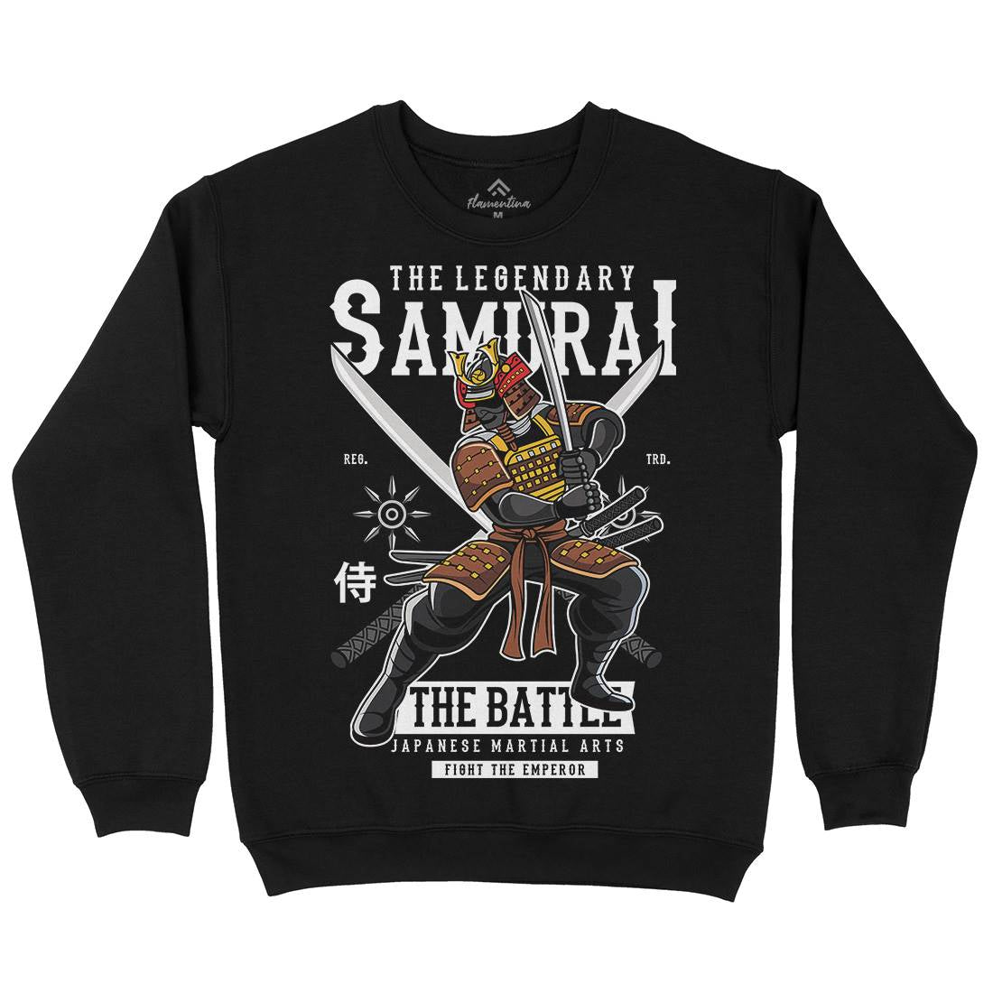 Samurai Kids Crew Neck Sweatshirt Warriors C430