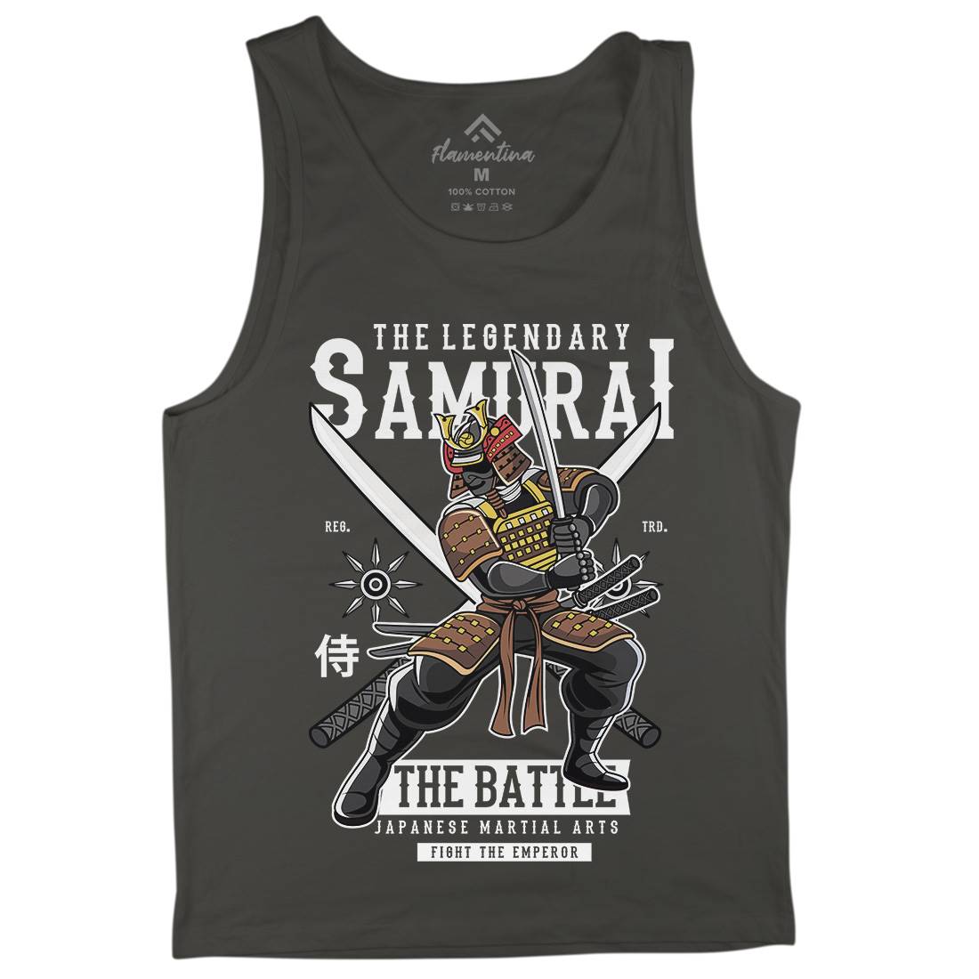 Samurai Mens Tank Top Vest Warriors C430