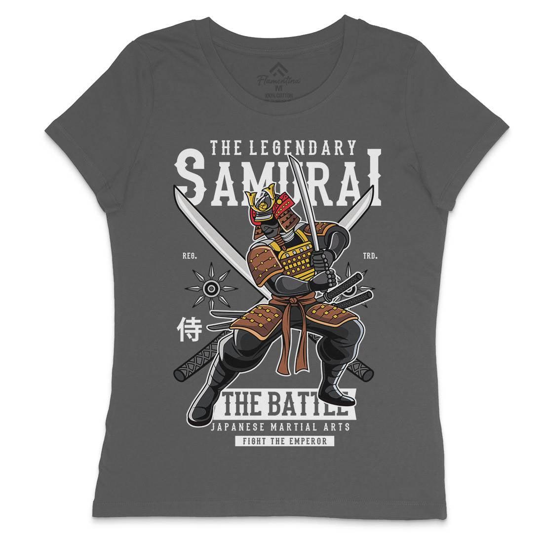 Samurai Womens Crew Neck T-Shirt Warriors C430