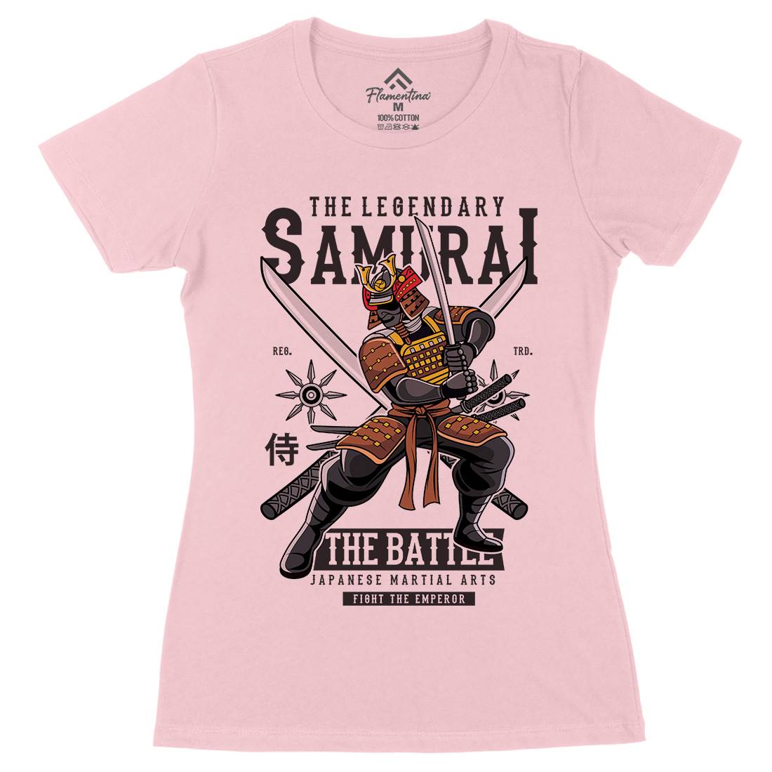 Samurai Womens Organic Crew Neck T-Shirt Warriors C430