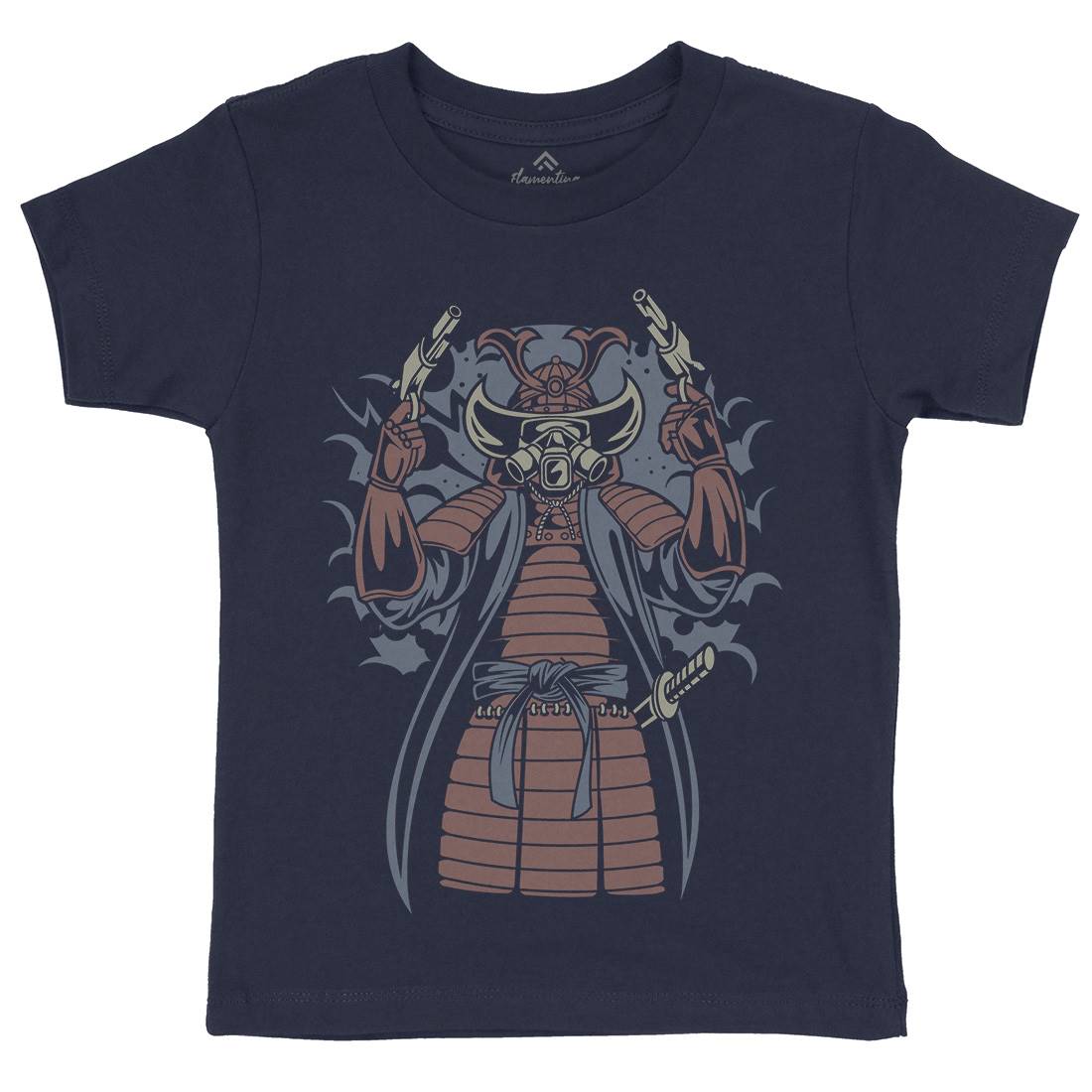 Samurai Apocalypse Kids Crew Neck T-Shirt Warriors C431