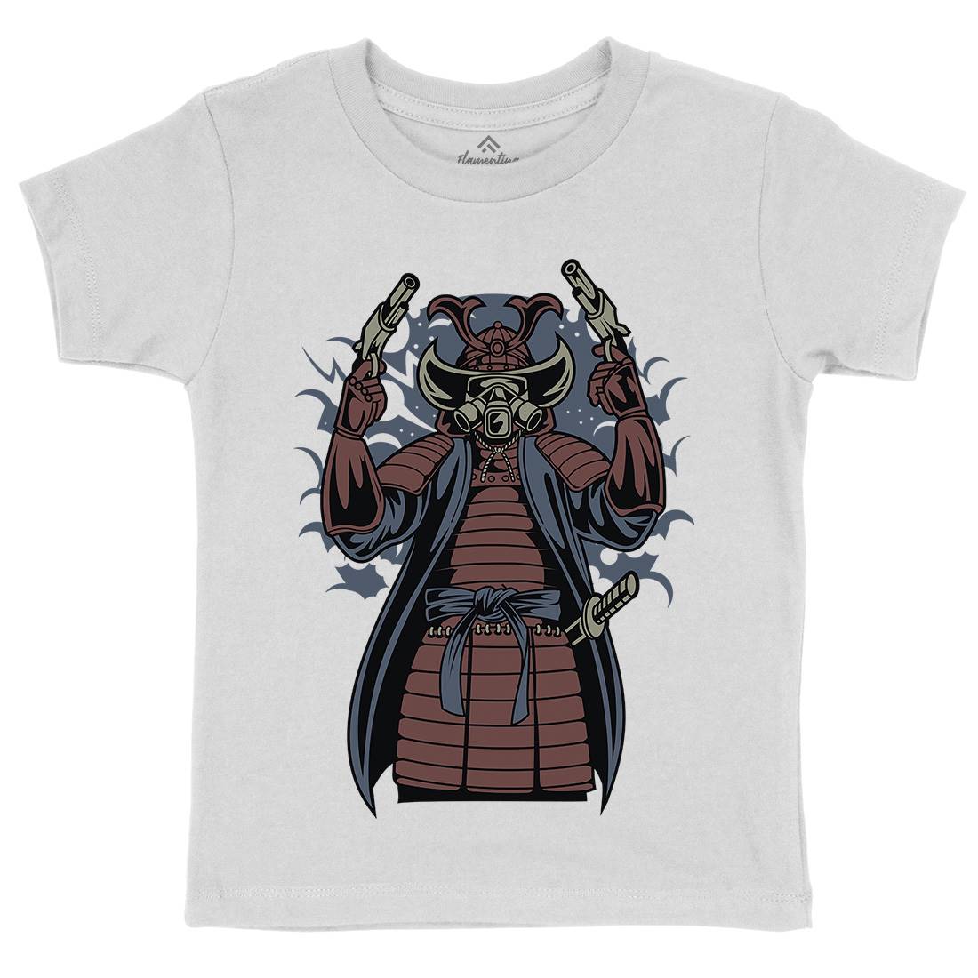 Samurai Apocalypse Kids Crew Neck T-Shirt Warriors C431