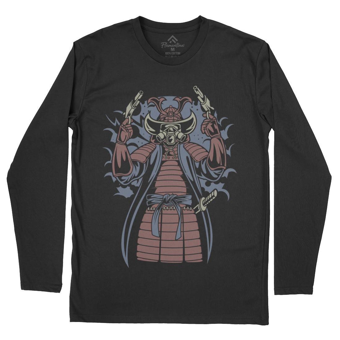 Samurai Apocalypse Mens Long Sleeve T-Shirt Warriors C431