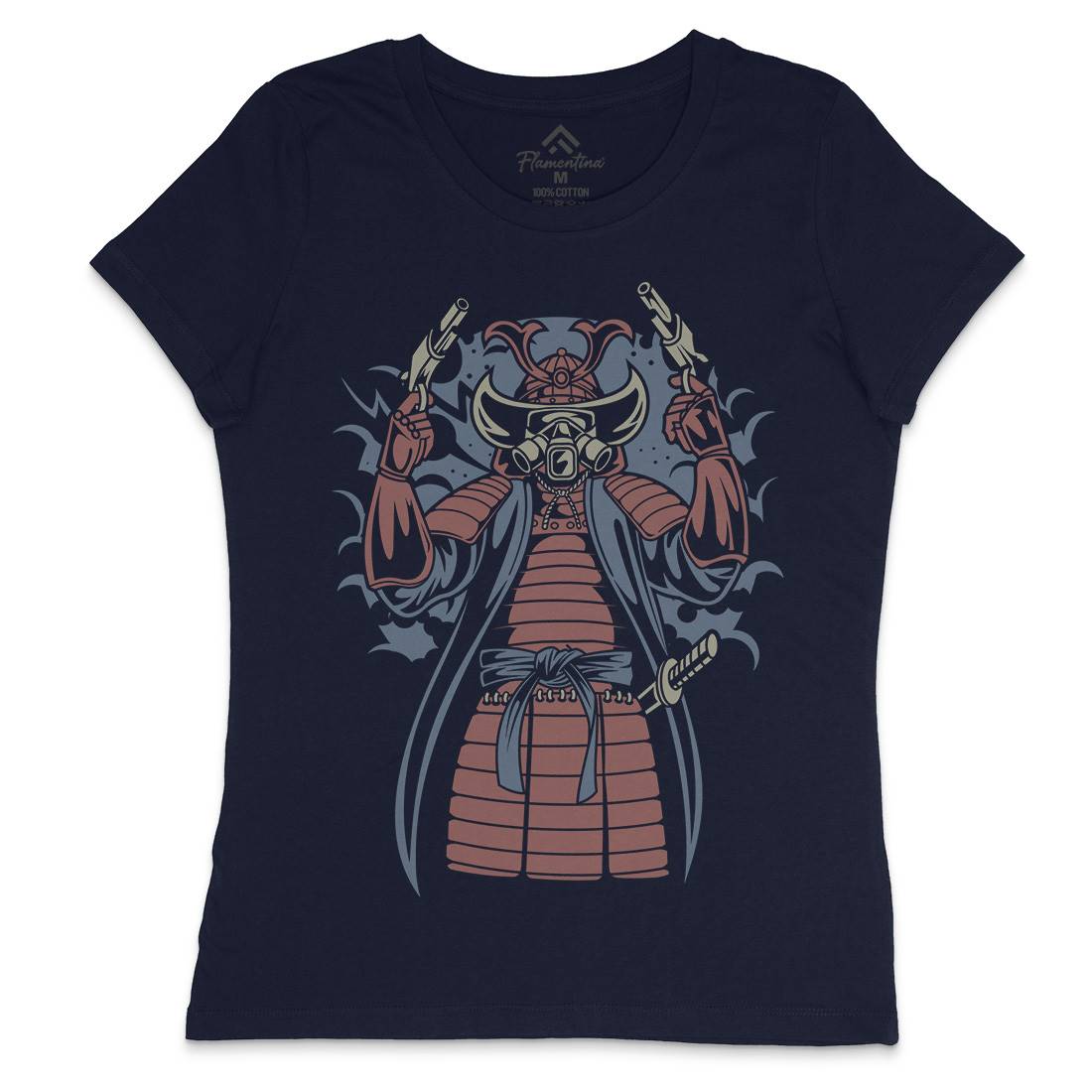 Samurai Apocalypse Womens Crew Neck T-Shirt Warriors C431