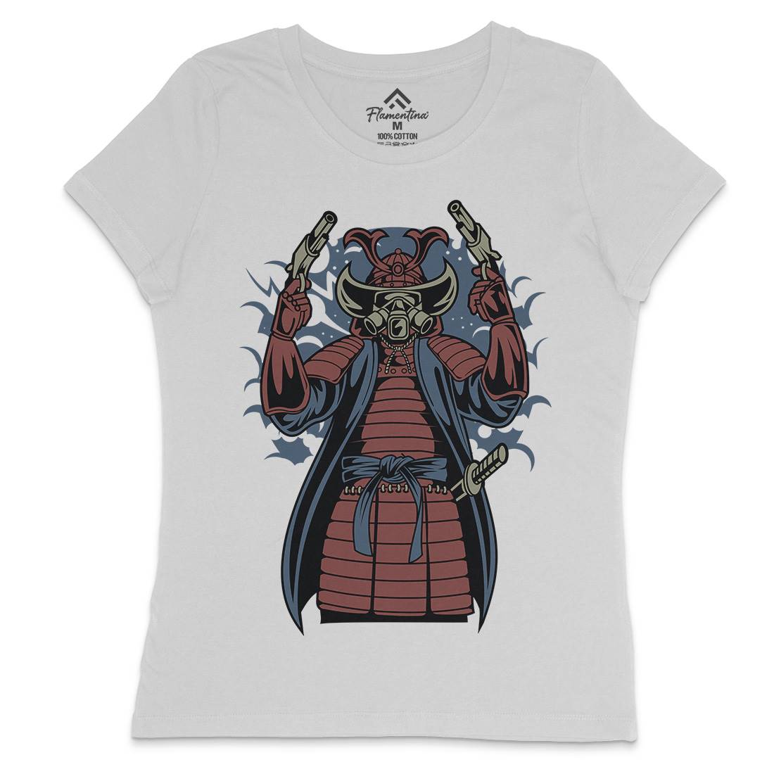 Samurai Apocalypse Womens Crew Neck T-Shirt Warriors C431
