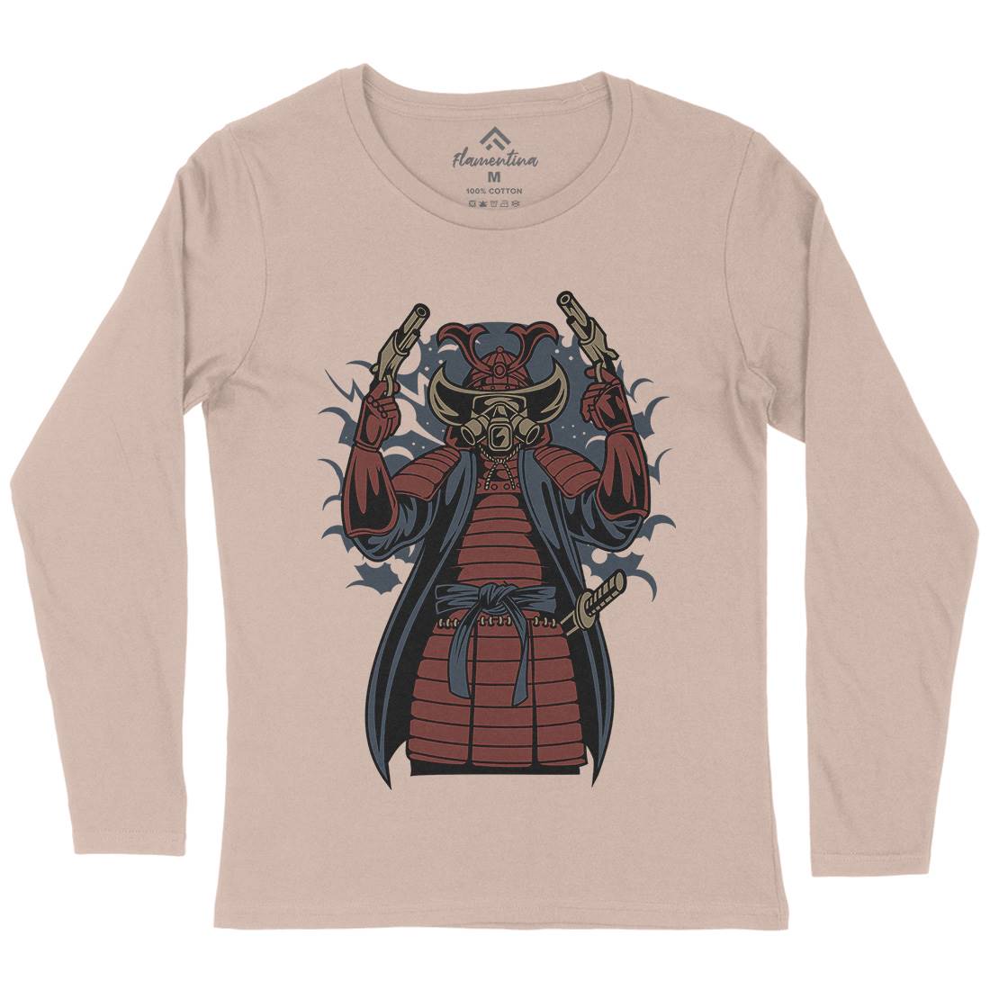 Samurai Apocalypse Womens Long Sleeve T-Shirt Warriors C431