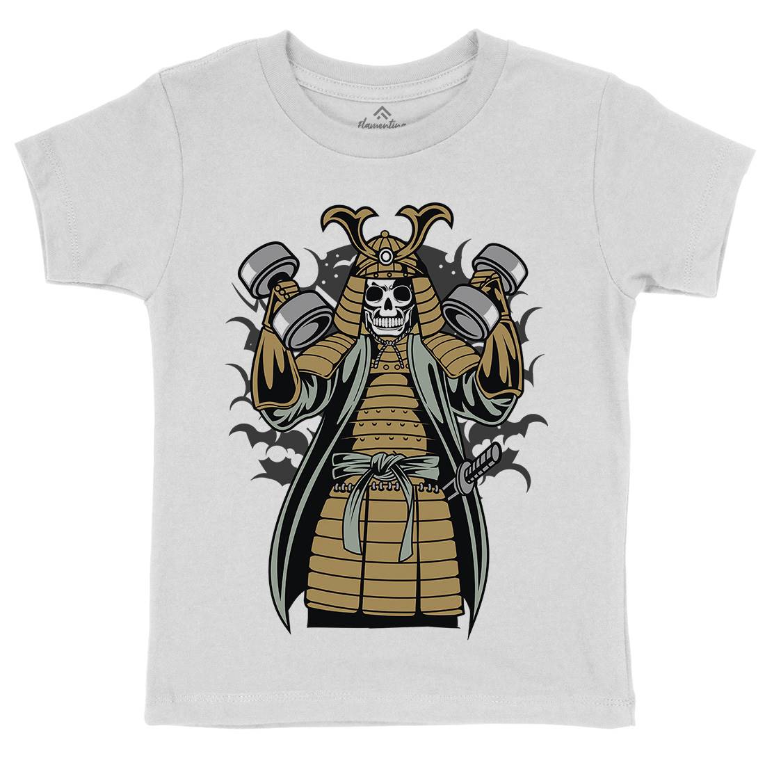 Samurai Kids Organic Crew Neck T-Shirt Gym C433