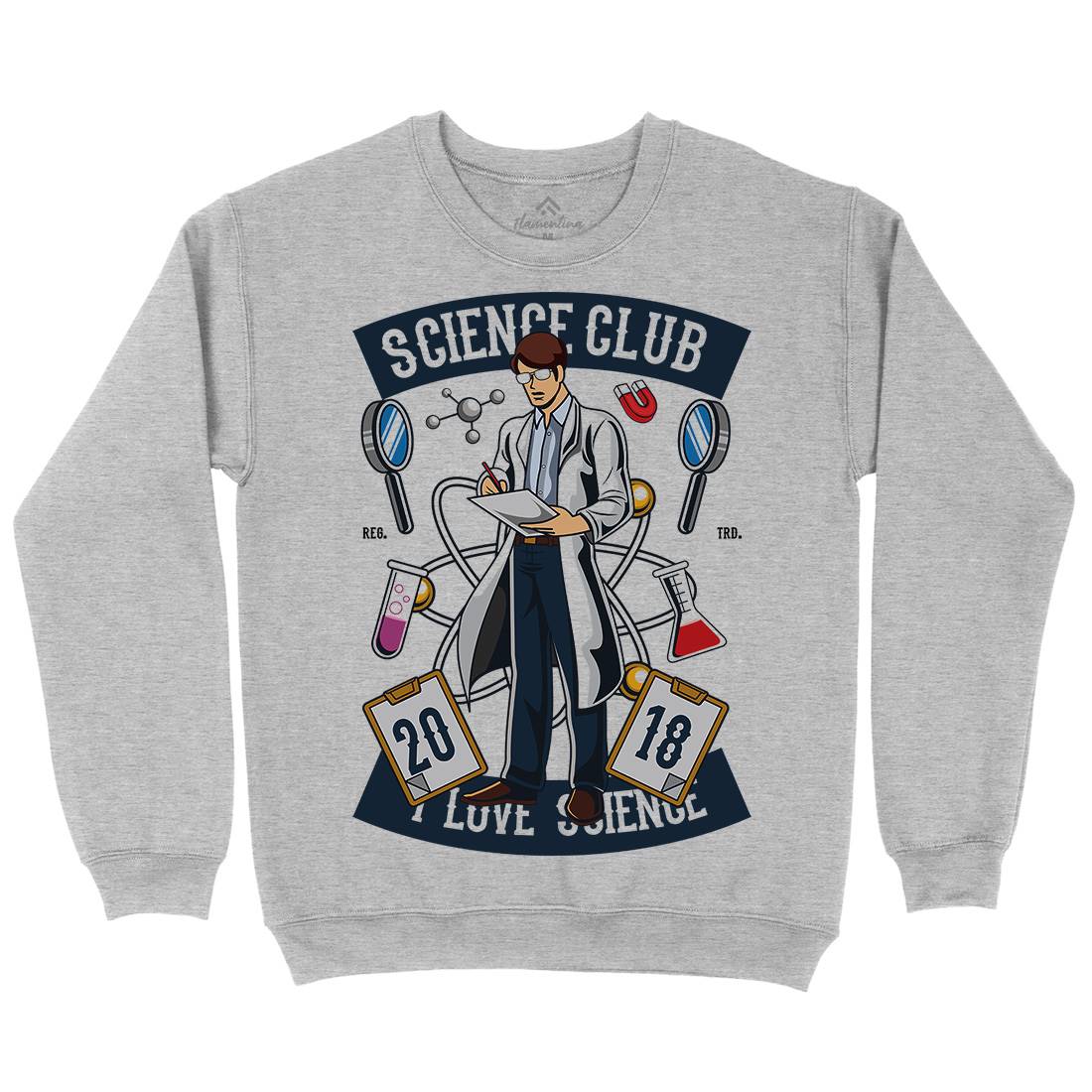 Club I Love Mens Crew Neck Sweatshirt Science C434