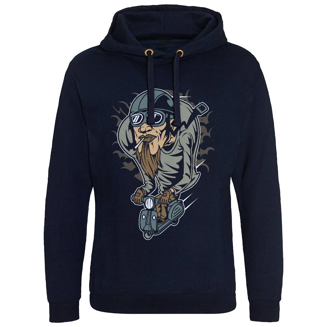 Scooter Man Mens Hoodie Without Pocket Motorcycles C437