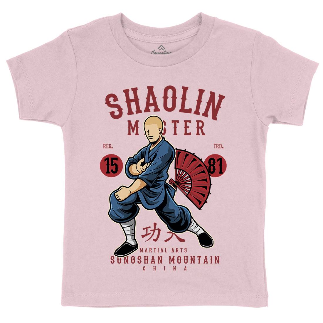 Shaolin Master Kids Crew Neck T-Shirt Asian C438
