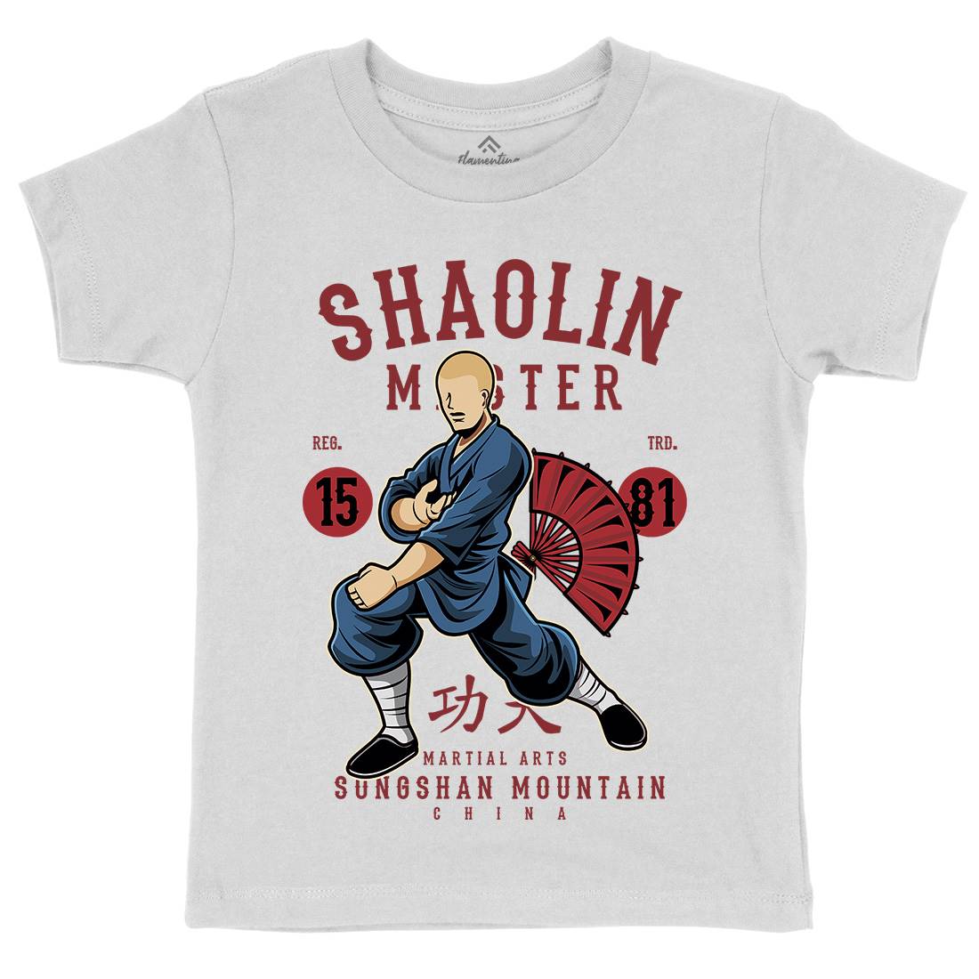Shaolin Master Kids Crew Neck T-Shirt Asian C438