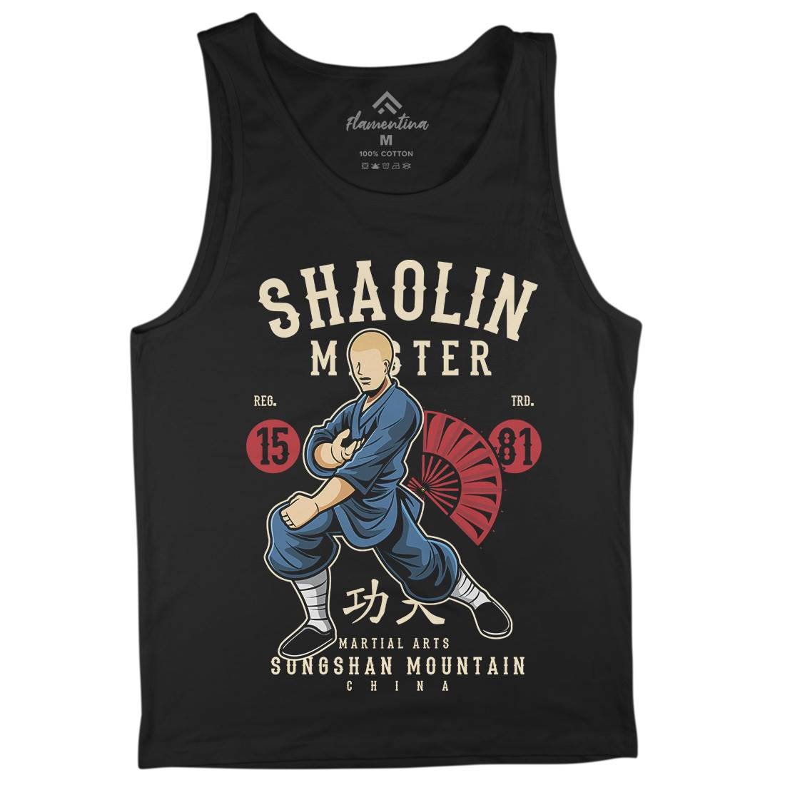 Shaolin Master Mens Tank Top Vest Asian C438