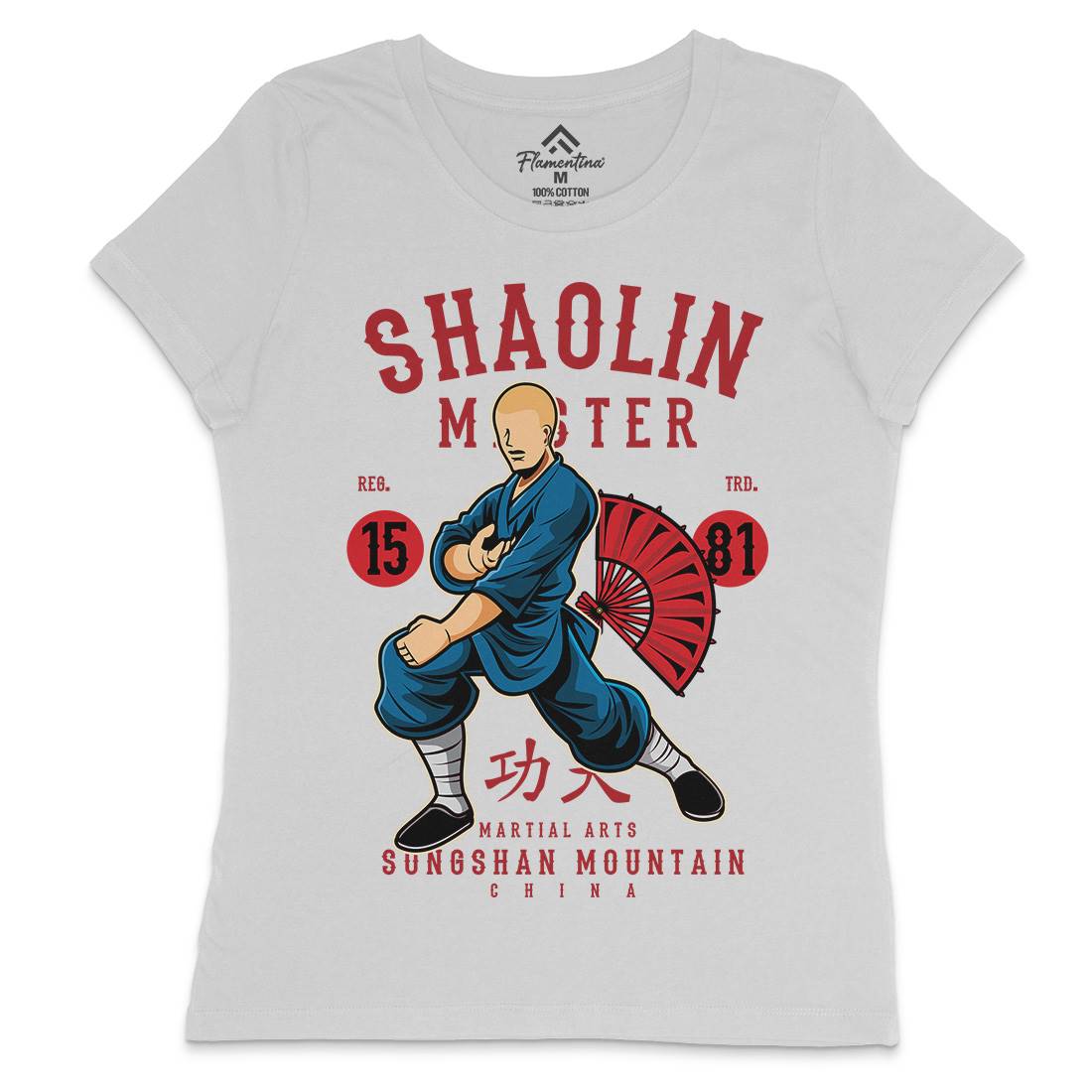Shaolin Master Womens Crew Neck T-Shirt Asian C438