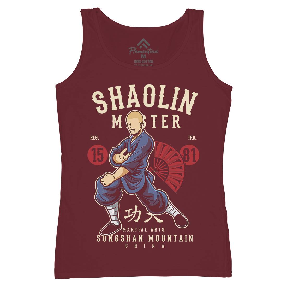 Shaolin Master Womens Organic Tank Top Vest Asian C438