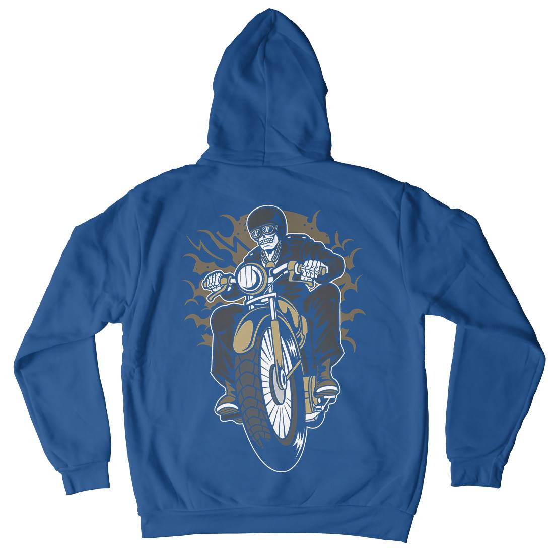 Skull Biker Club Mens Hoodie With Pocket Motorcycles C443