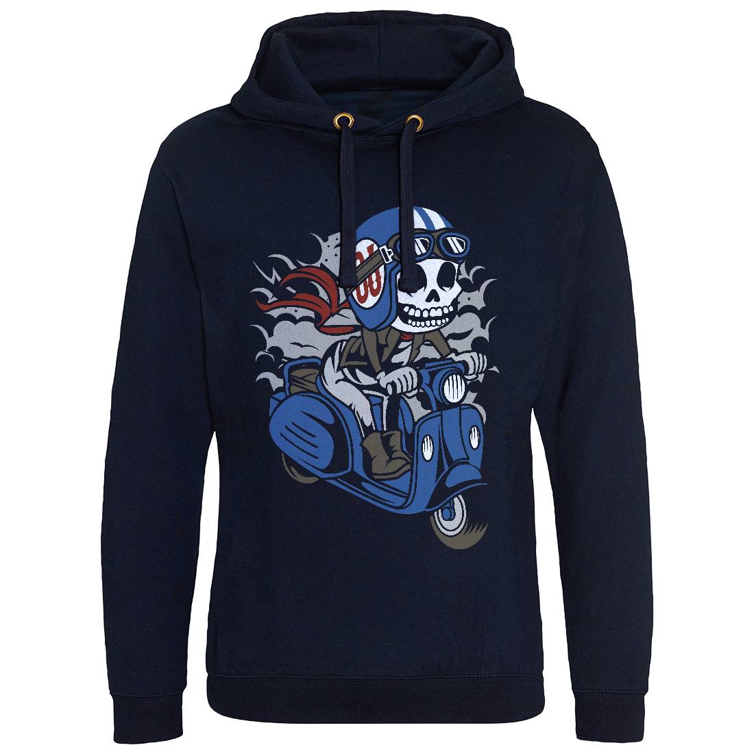 Skull Scooter Mens Hoodie Without Pocket Motorcycles C445