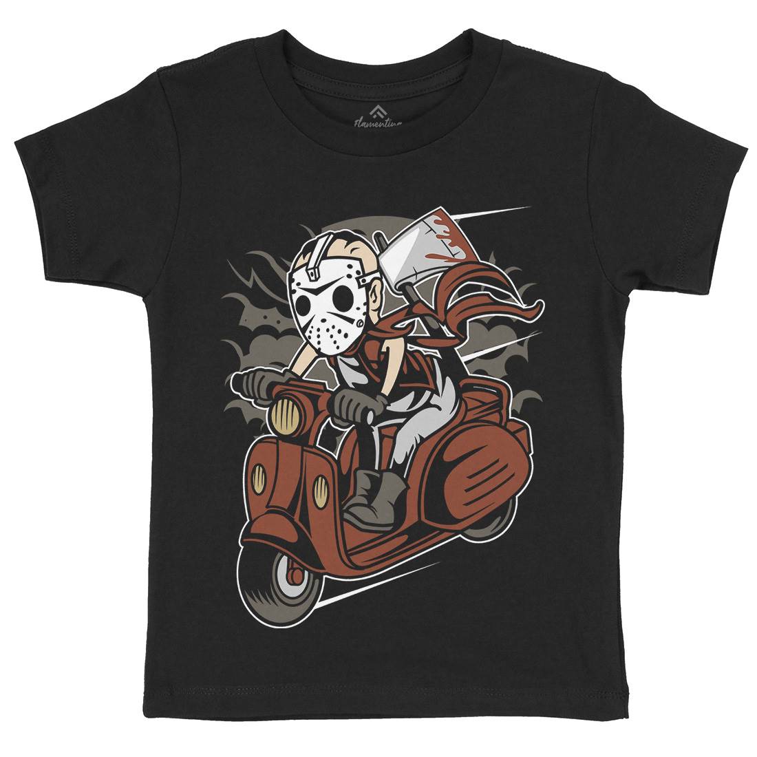 Slayer Scooter Kids Organic Crew Neck T-Shirt Motorcycles C447