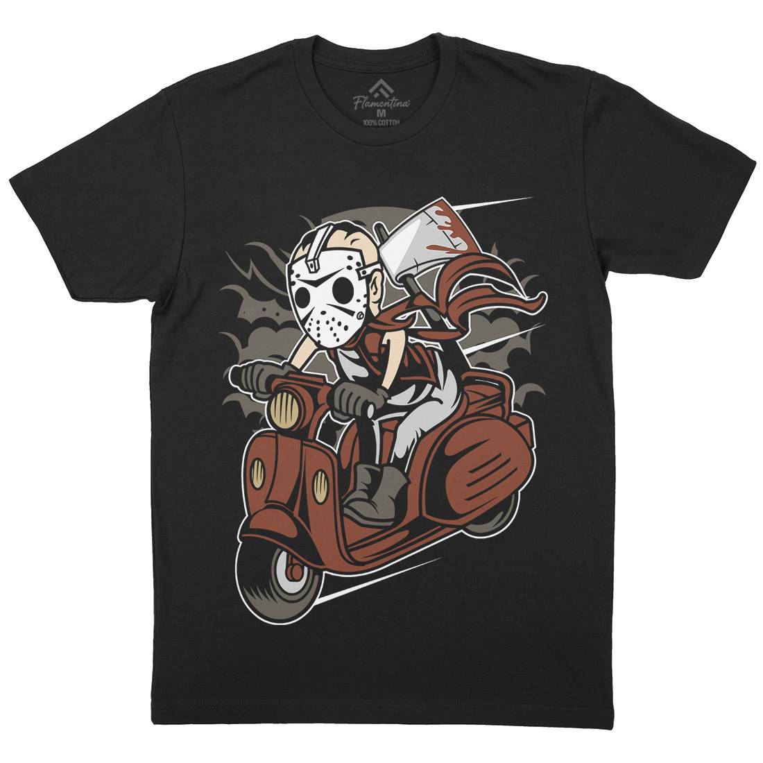 Slayer Scooter Mens Crew Neck T-Shirt Motorcycles C447