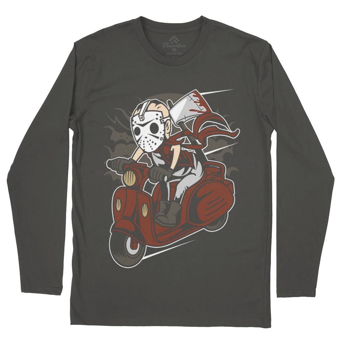 Slayer Scooter Mens Long Sleeve T-Shirt Motorcycles C447