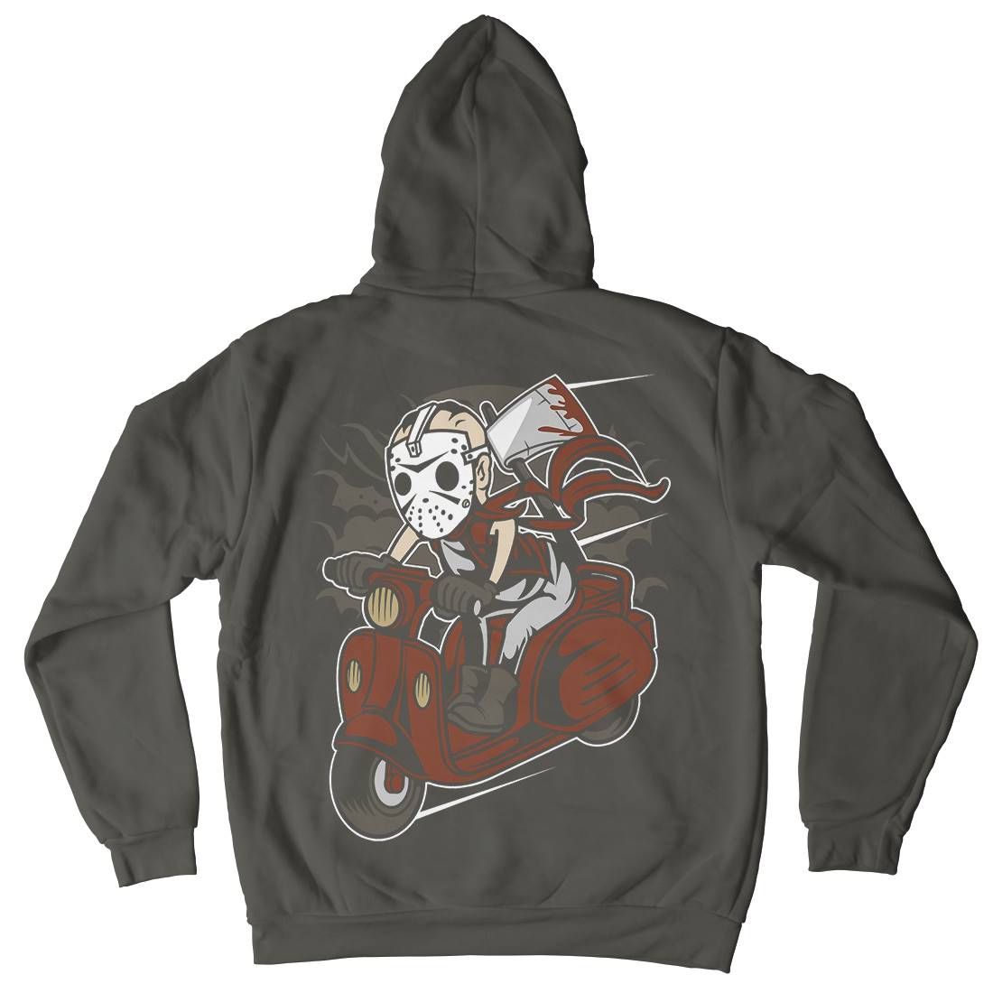 Slayer Scooter Mens Hoodie With Pocket Motorcycles C447