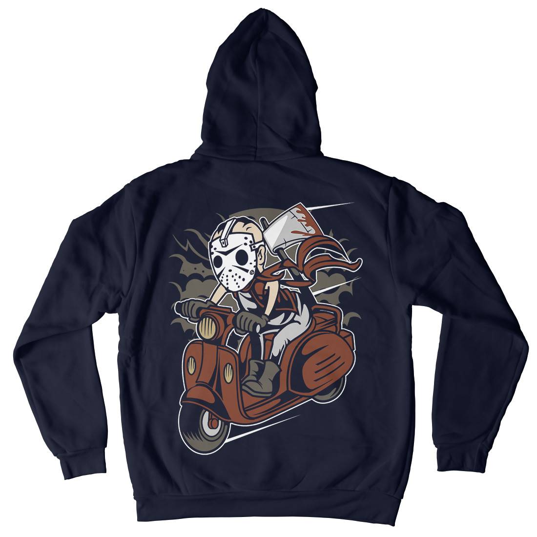 Slayer Scooter Mens Hoodie With Pocket Motorcycles C447