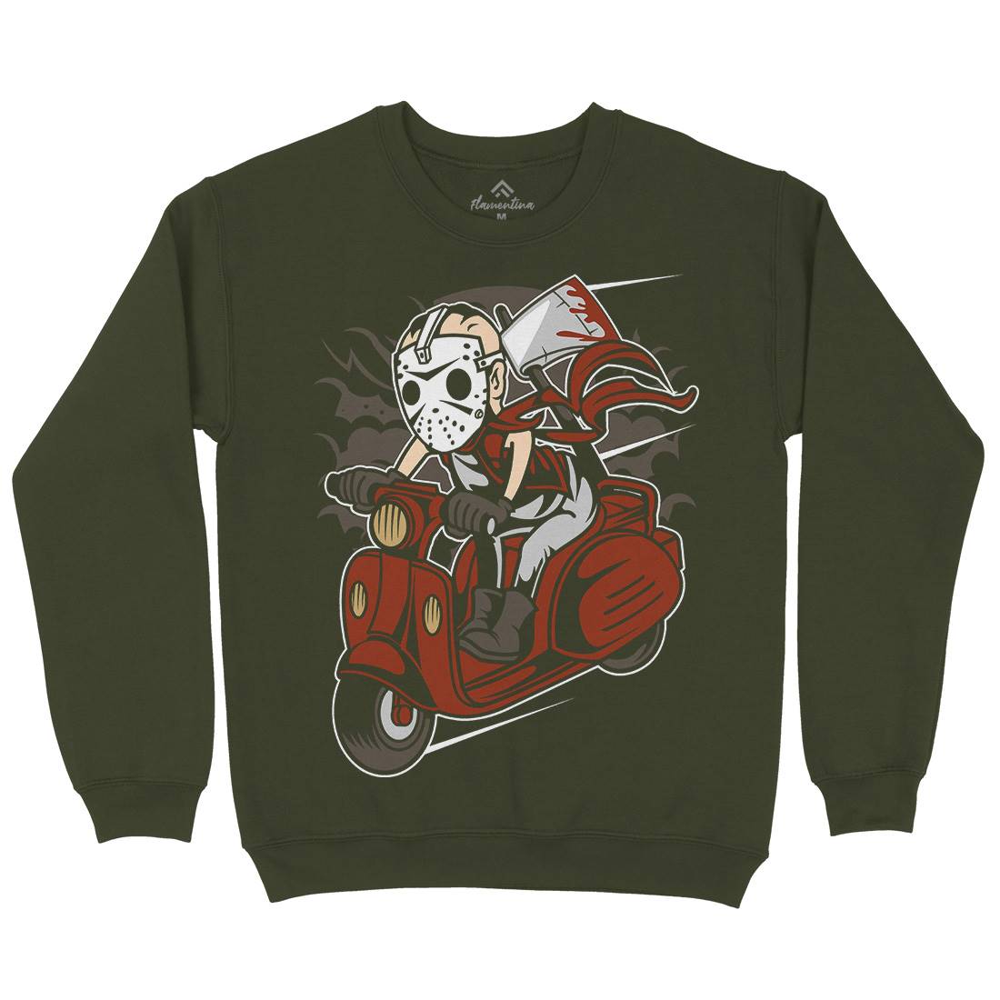 Slayer Scooter Mens Crew Neck Sweatshirt Motorcycles C447