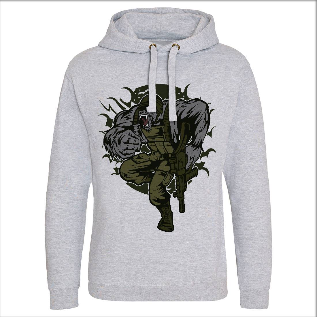 Soldier Ape Mens Hoodie Without Pocket Army C448