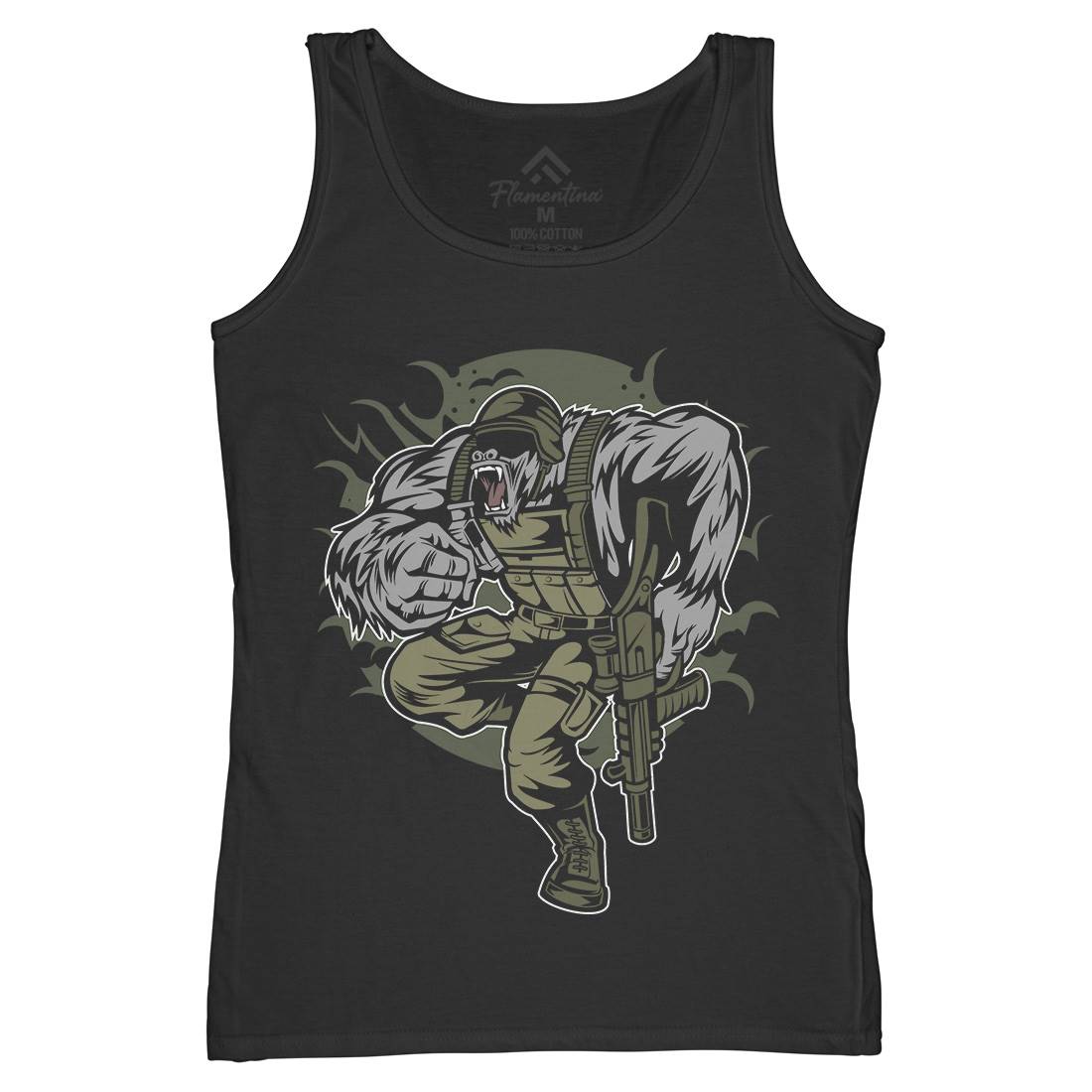 Soldier Ape Womens Organic Tank Top Vest Army C448