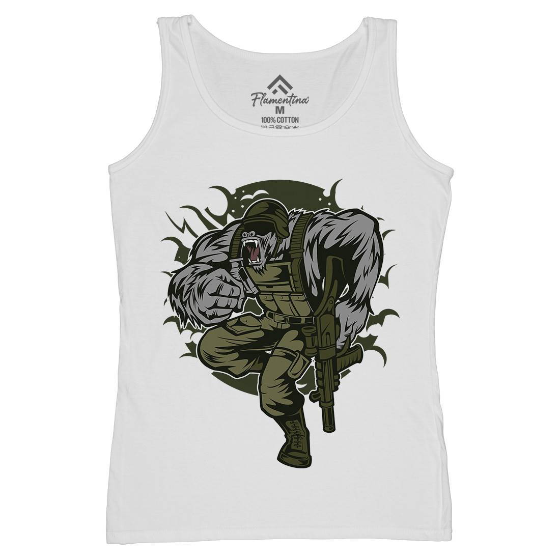 Soldier Ape Womens Organic Tank Top Vest Army C448