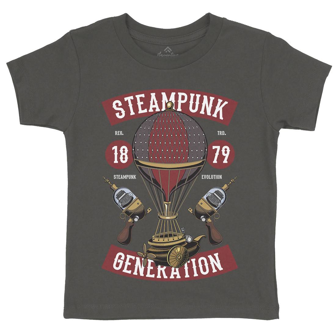 Generation Kids Crew Neck T-Shirt Steampunk C449