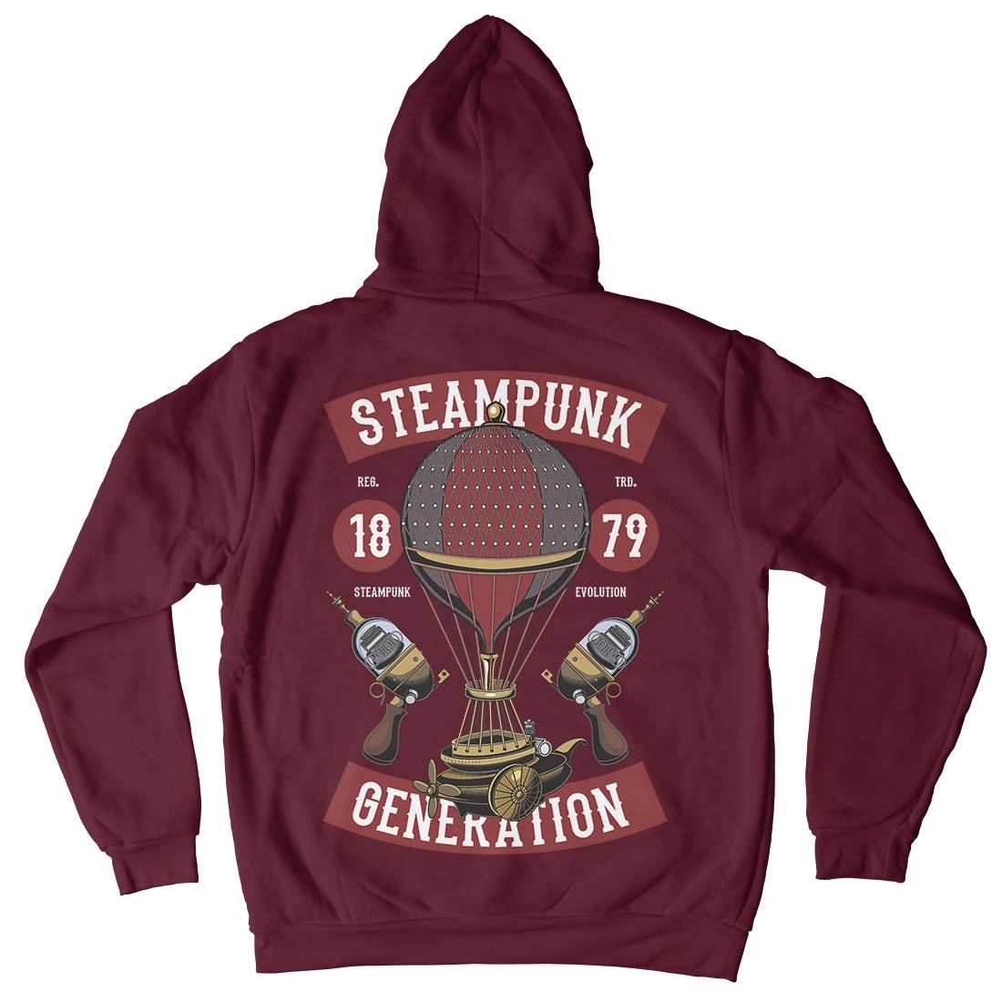 Generation Mens Hoodie With Pocket Steampunk C449
