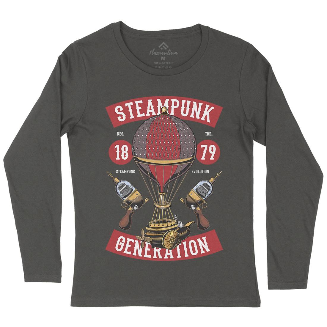 Generation Womens Long Sleeve T-Shirt Steampunk C449
