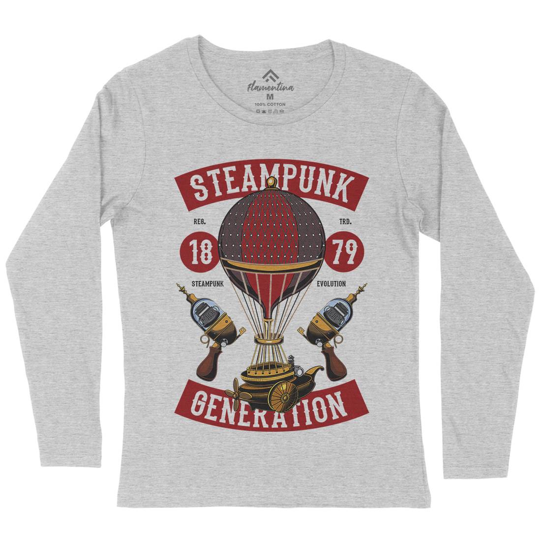 Generation Womens Long Sleeve T-Shirt Steampunk C449
