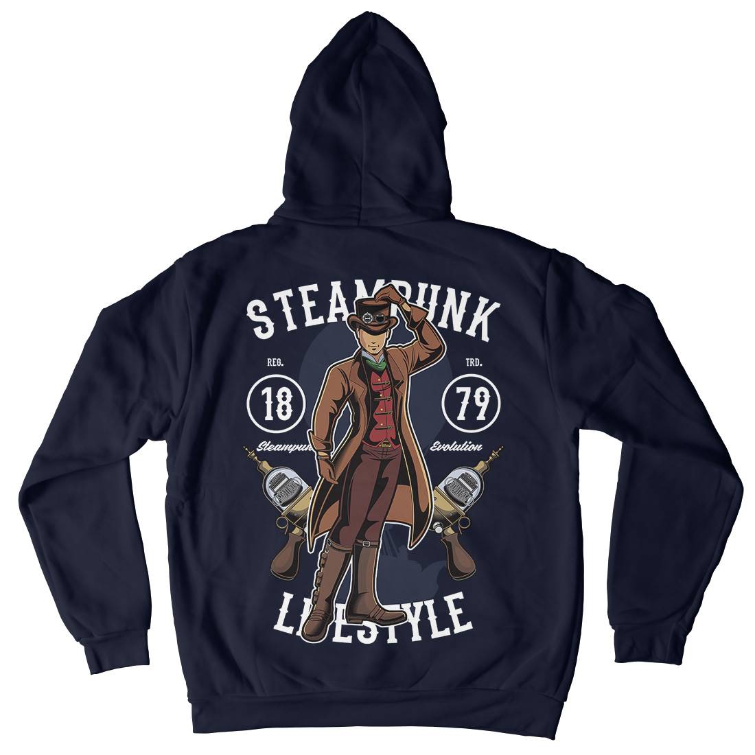 Lifestyle Mens Hoodie With Pocket Steampunk C450