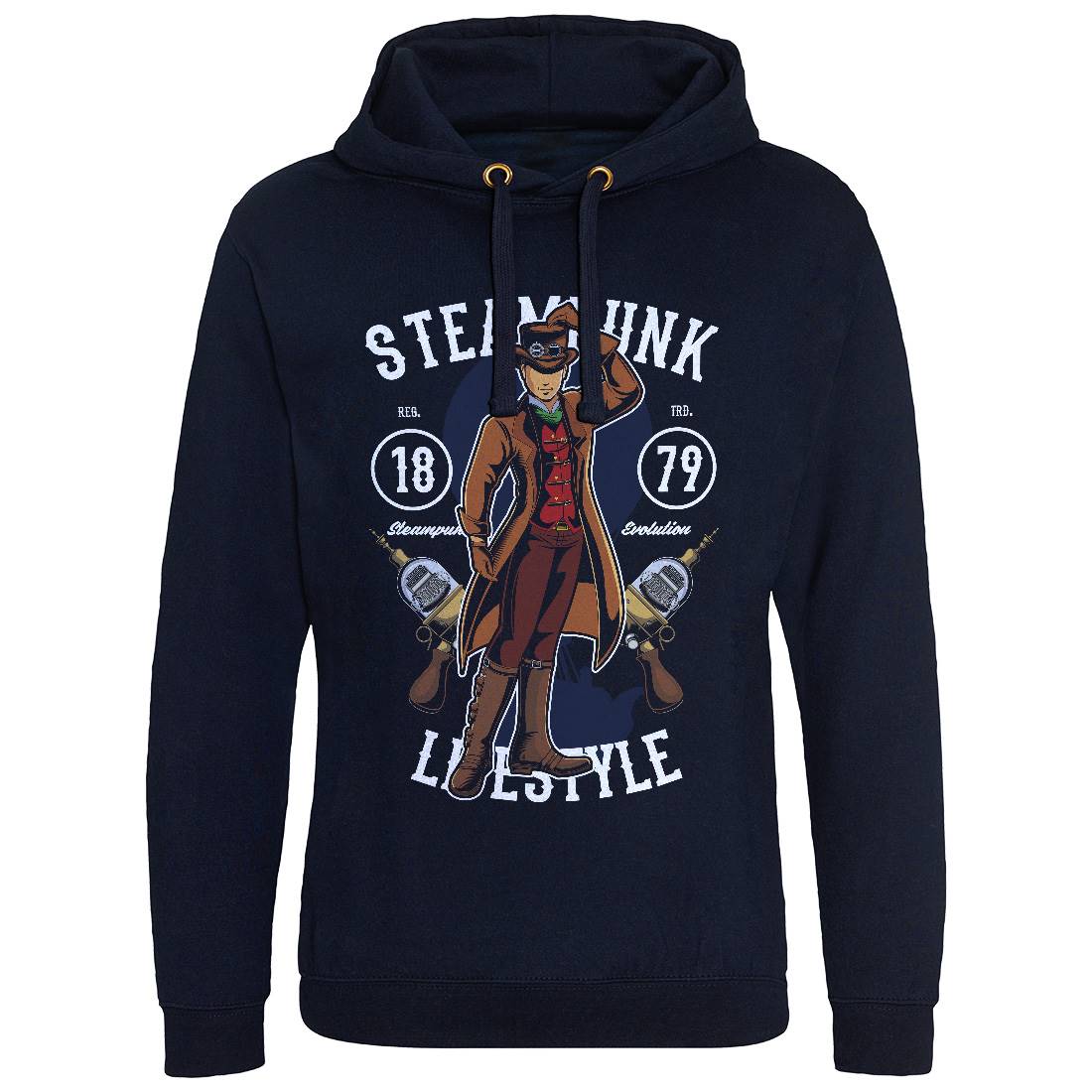 Lifestyle Mens Hoodie Without Pocket Steampunk C450