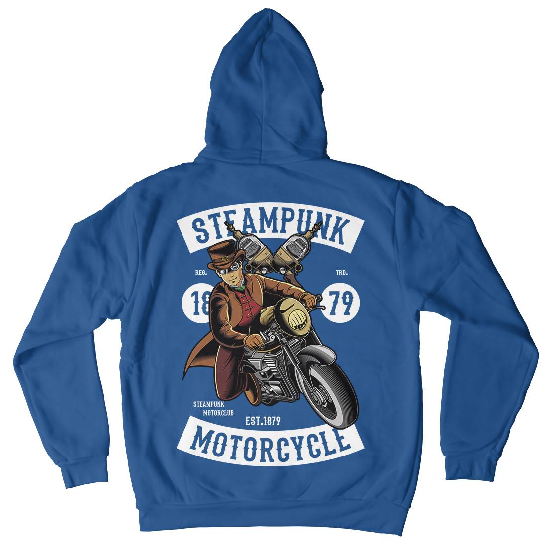 Motorcycle Kids Crew Neck Hoodie Steampunk C451