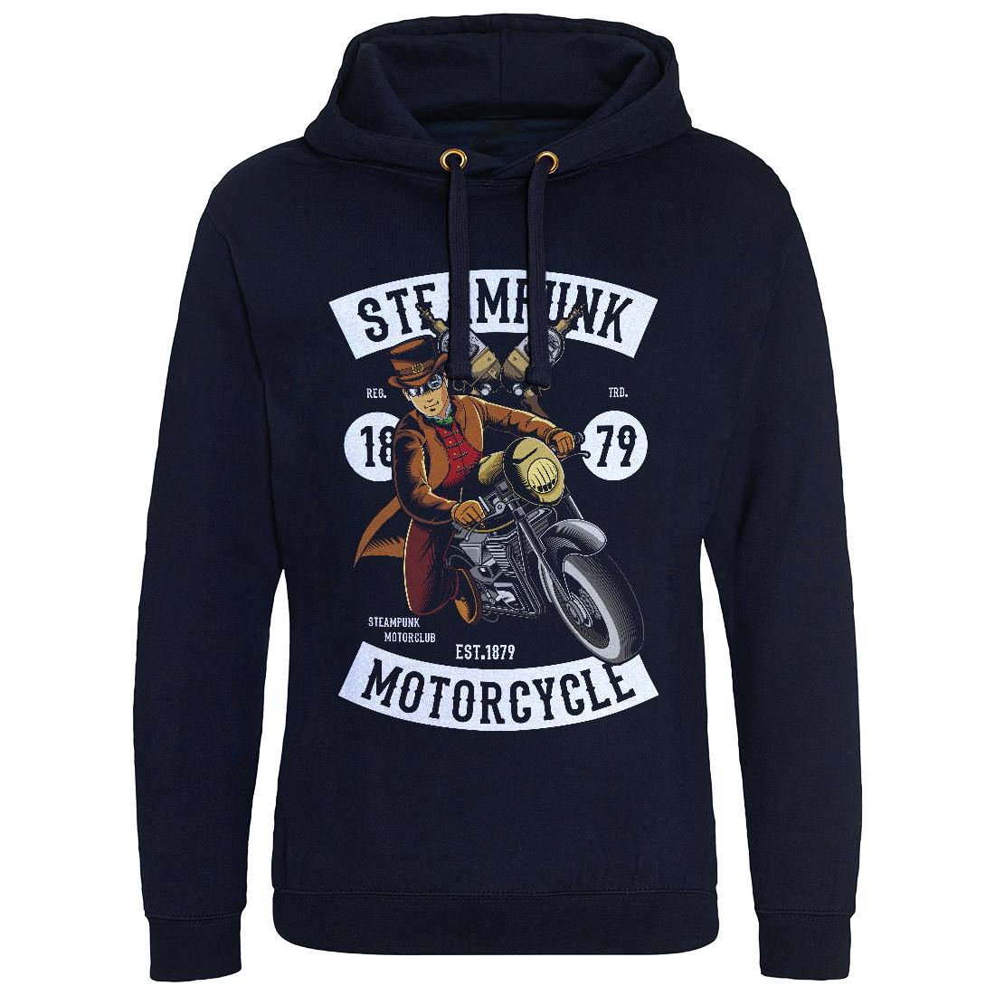 Motorcycle Mens Hoodie Without Pocket Steampunk C451