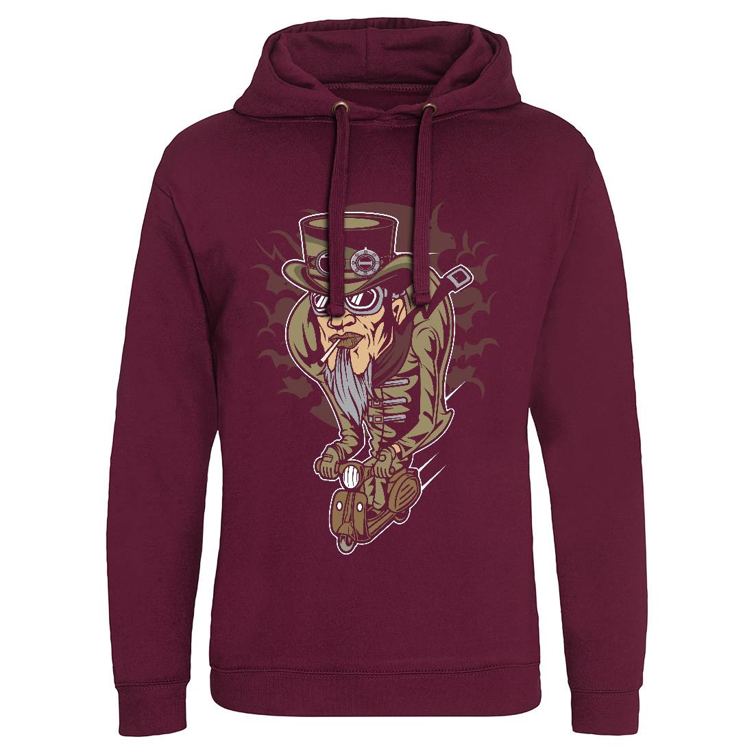 Scooter Man Mens Hoodie Without Pocket Steampunk C452